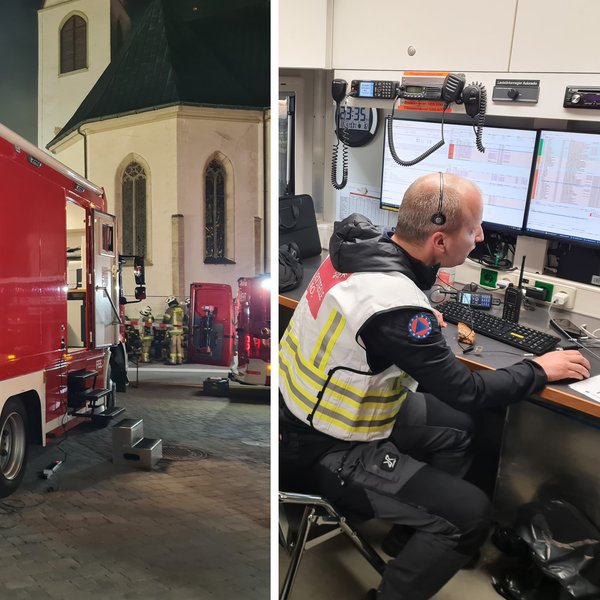 Mobile Leitstelle erstmals offiziell im Einsatz