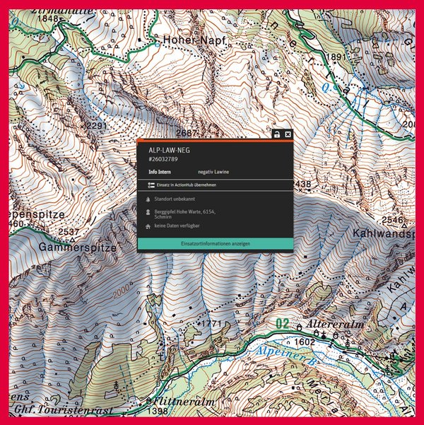 Negativlawine melden: Ruf 140 oder nutze die SOS EU ALP-App!