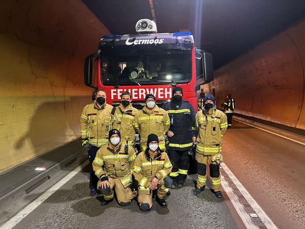 Lermooser Tunnel: Strömungs- und Brandversuch